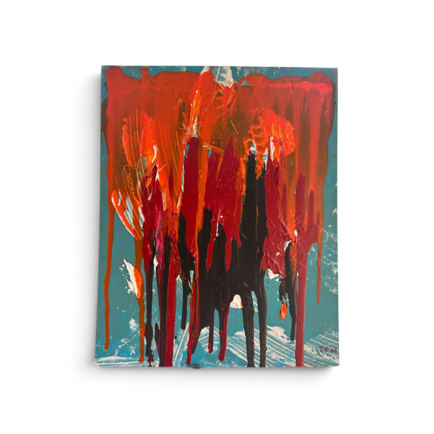 Feel the tread #5 - original painting on wood panel by Jonah Dillon