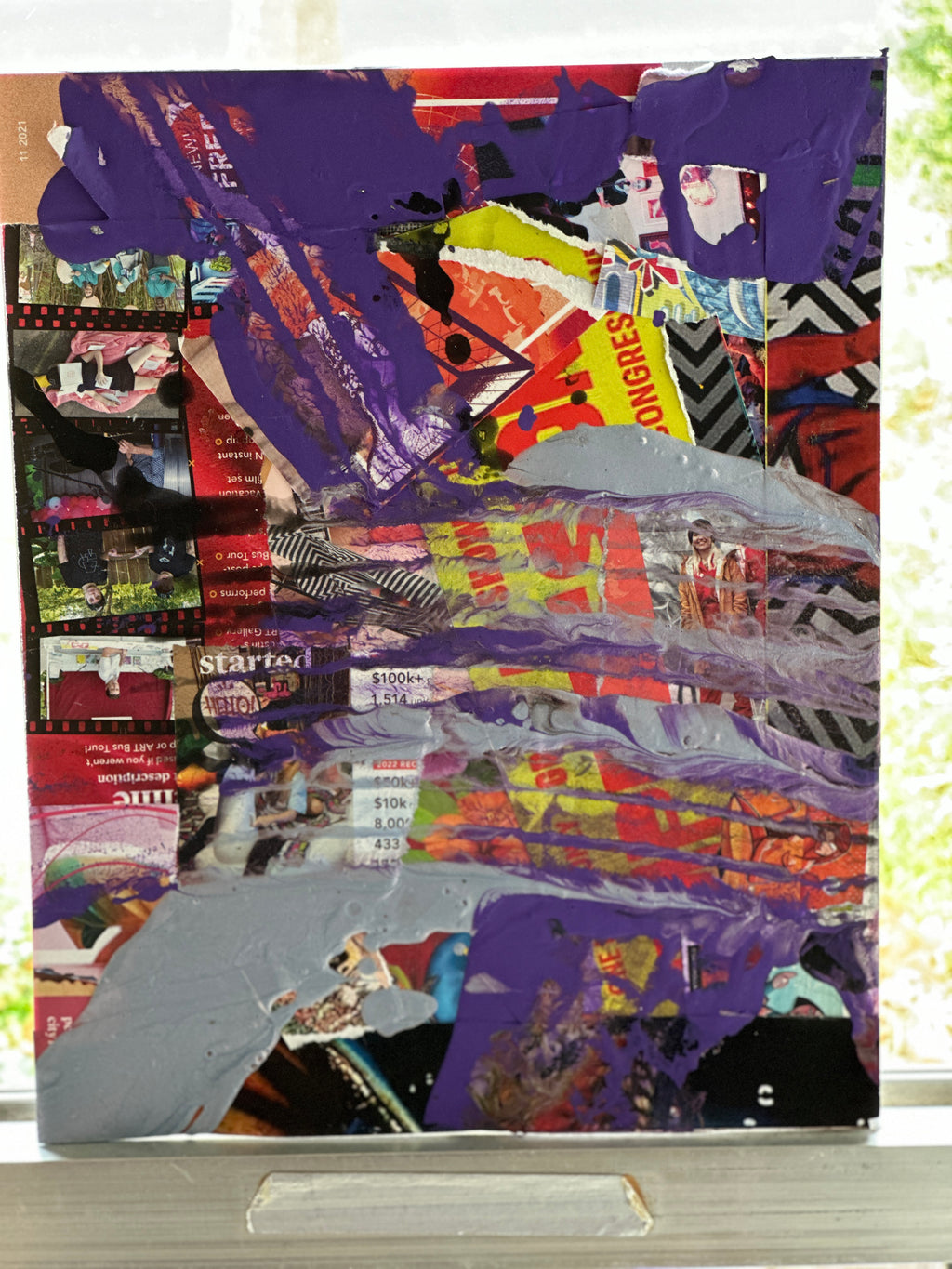 ART magazine collage #5 - original mixed-media collage by Jonah Dillon