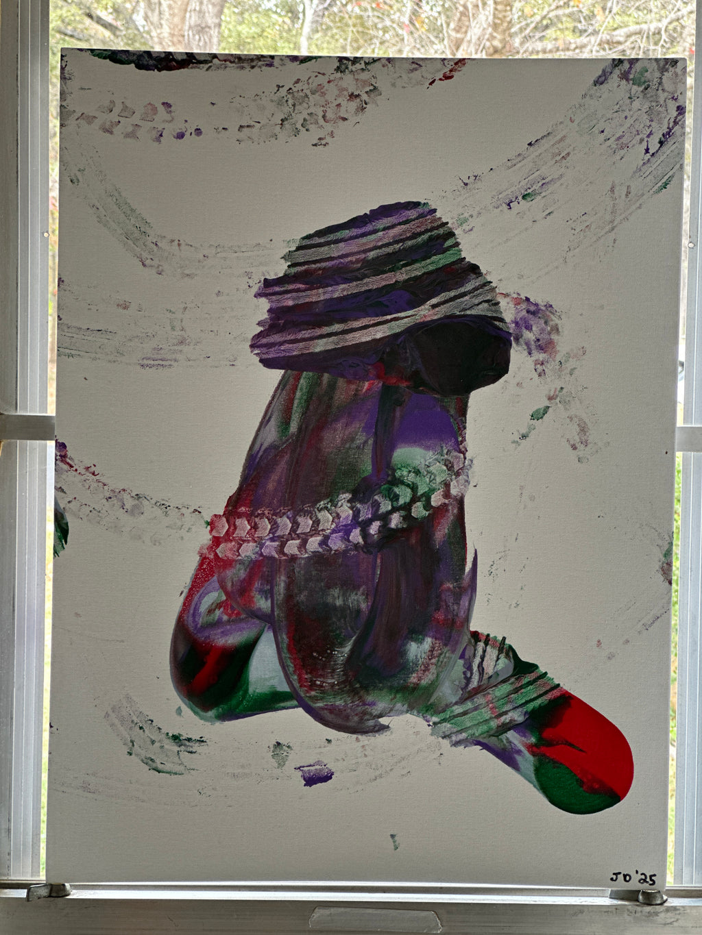 Ray gun - original abstract painting by Jonah Dillon