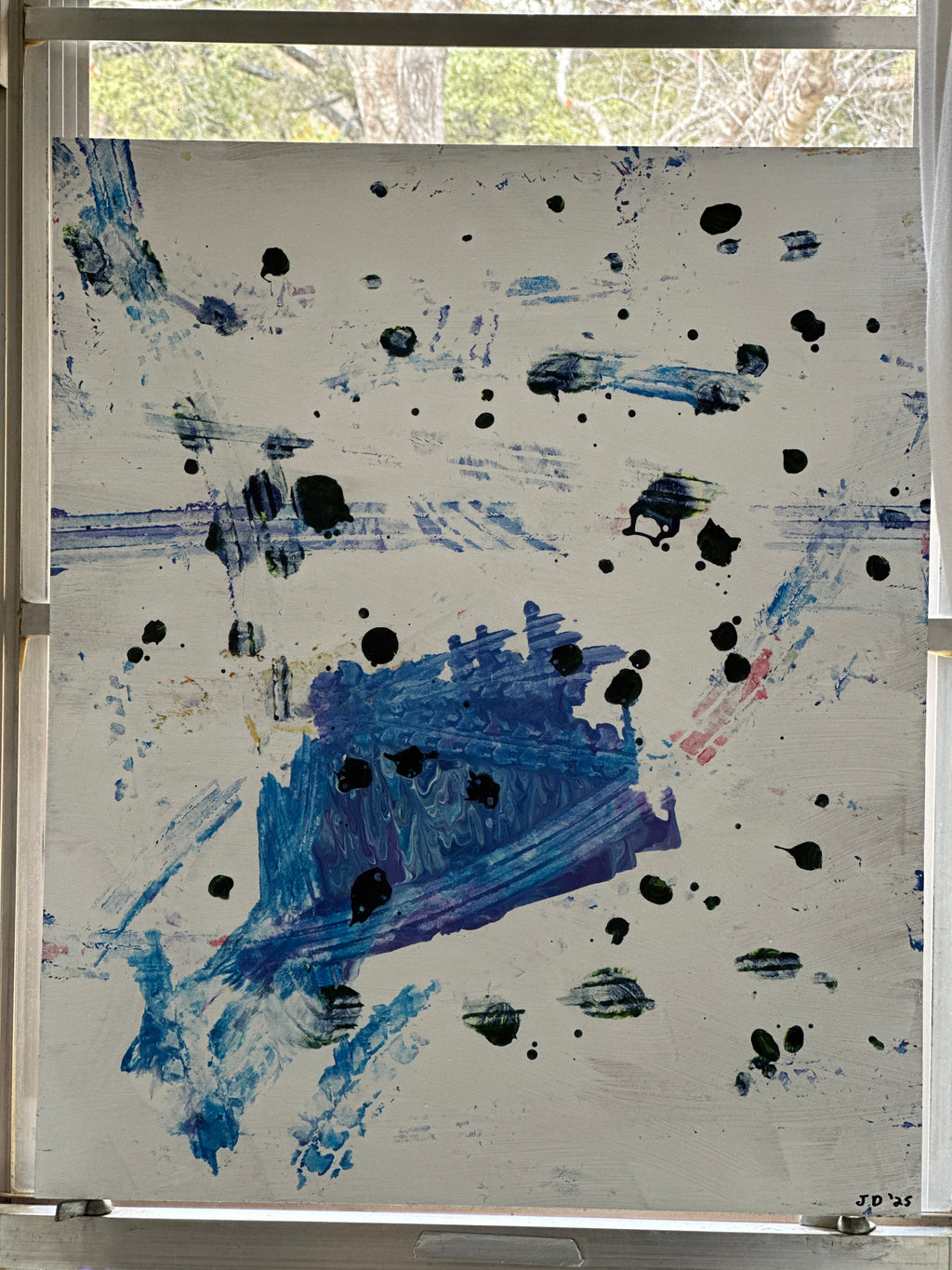 Space Fortress - original abstract painting by Jonah Dillon