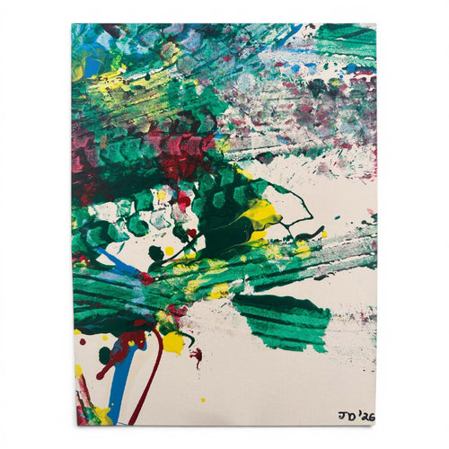 Avian cranium - original abstract painting by Jonah Dillon