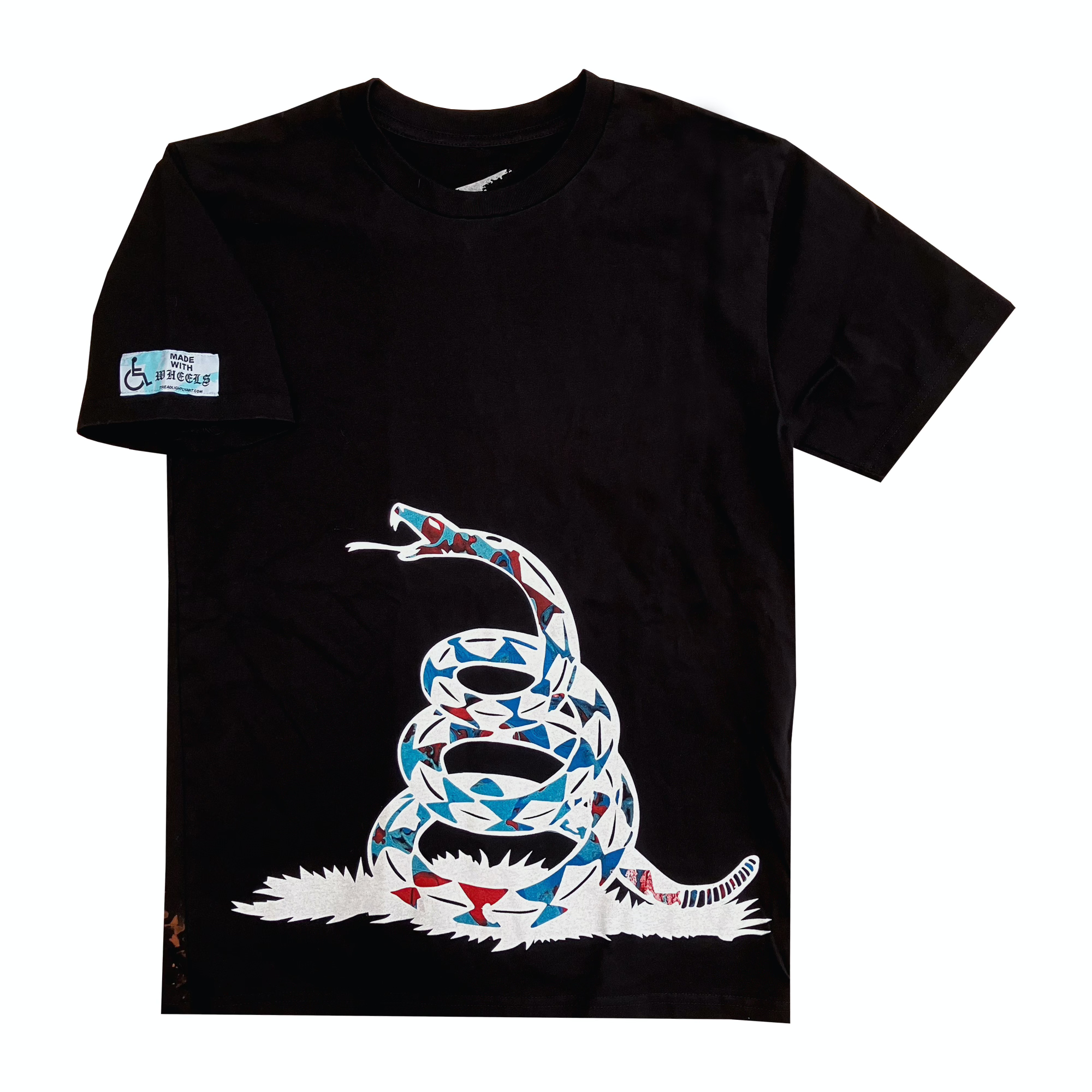 Tread lightly snake T-shirt(black) image 1