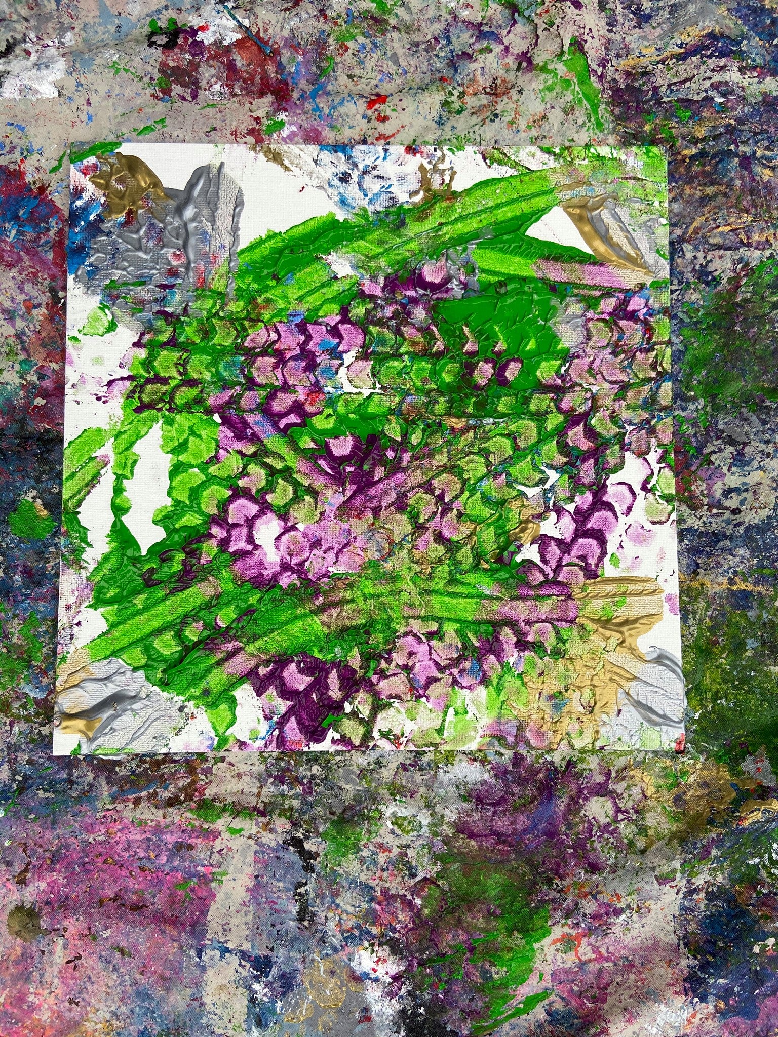 Green and Purple Something image 0