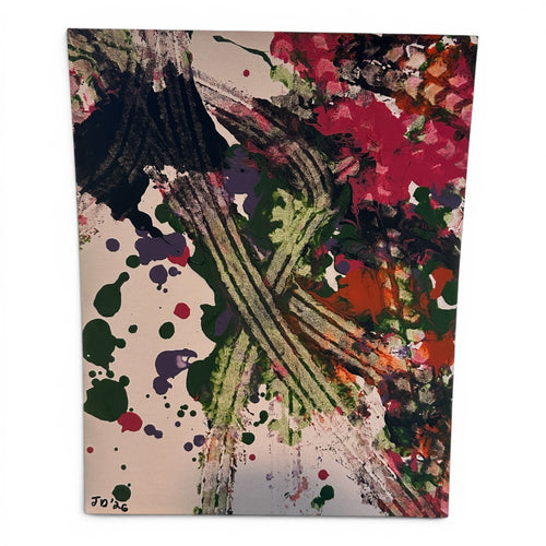Bruised bloom - original abstract painting by Jonah Dillon