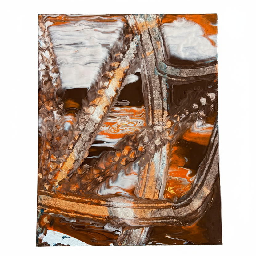 Contrails of Jupiter - original abstract painting by Jonah Dillon