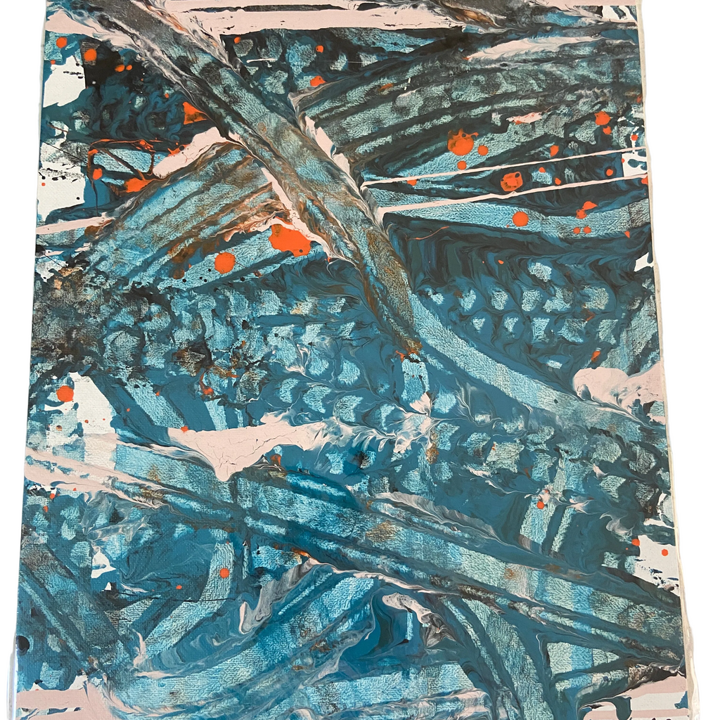 Red spotted purple #2 - original abstract painting by Jonah Dillon
