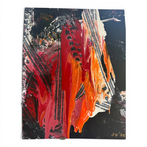 Avalanche of fire - original abstract painting by Jonah Dillon