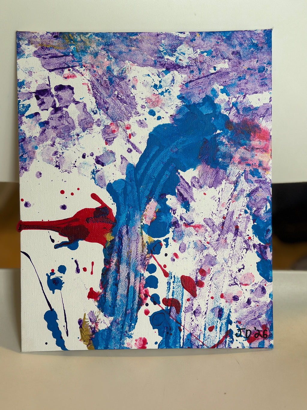 Magenta hummingbird