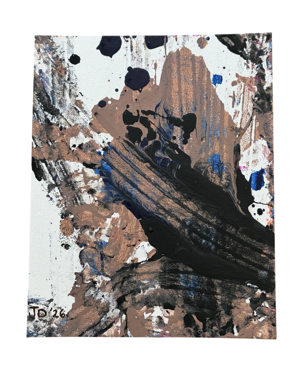Slate and Azure 3 - original abstract painting by Jonah Dillon