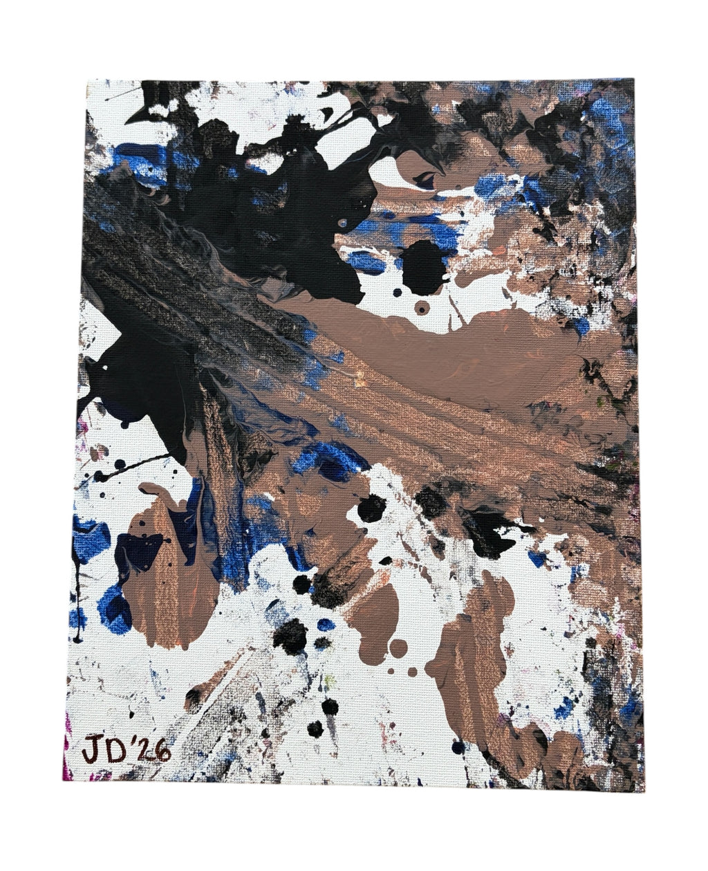 Slate And Azure 2 - original abstract painting by Jonah Dillon