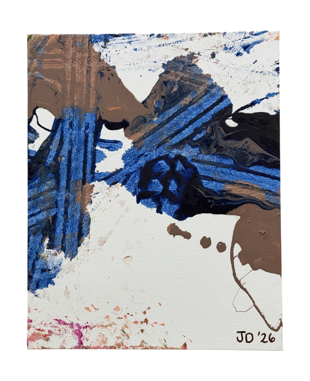Slate and Azure 4 - original abstract painting by Jonah Dillon