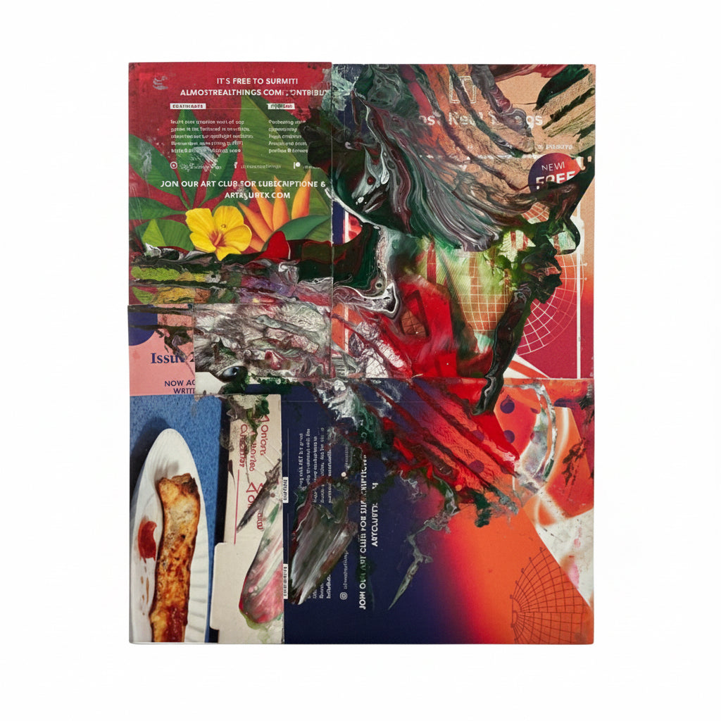 ART magazine collage #4 - original mixed-media collage by Jonah Dillon