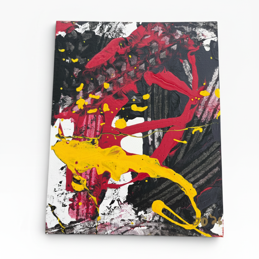 Feeling eel - original abstract painting by Jonah Dillon