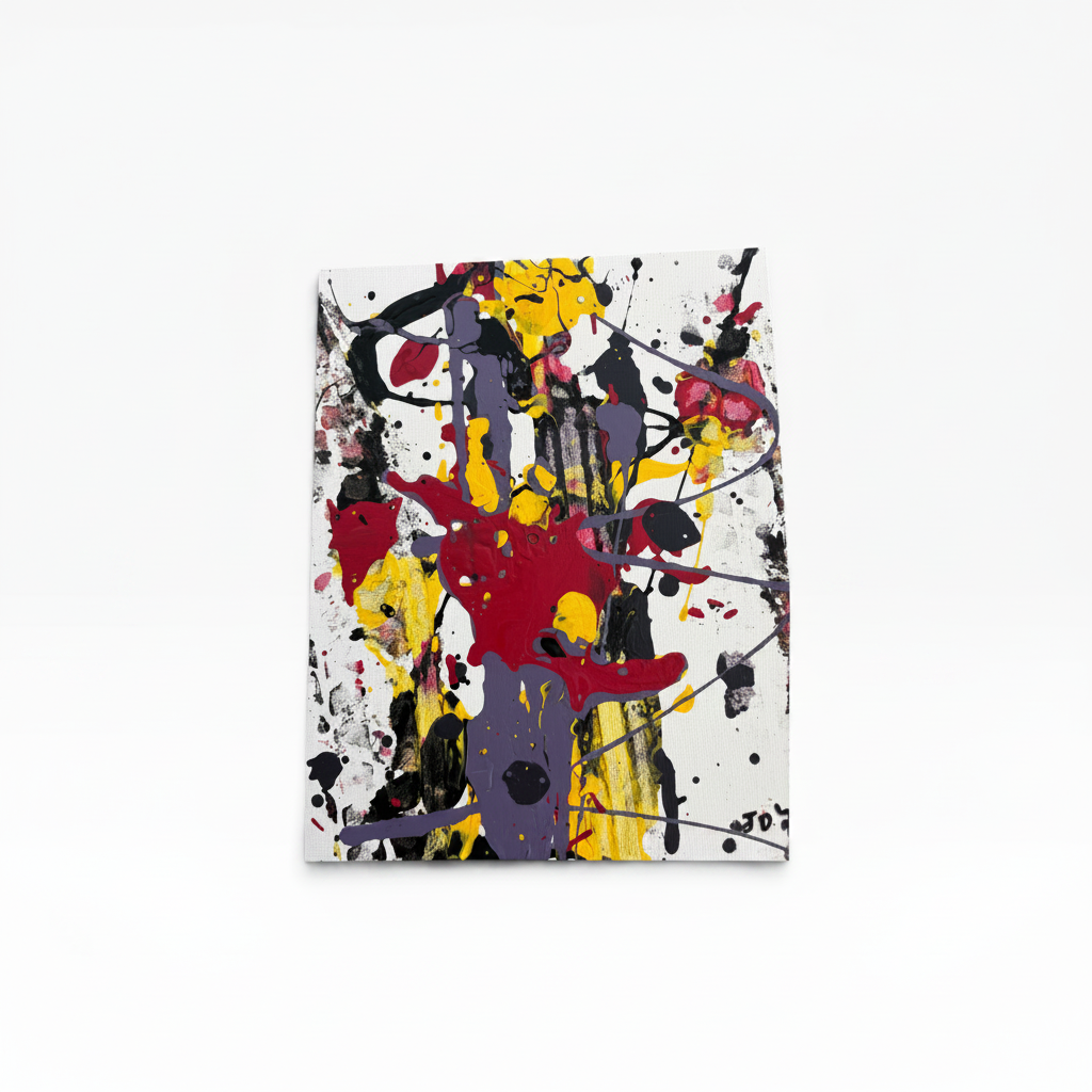 Chaotic power - original abstract painting by Jonah Dillon