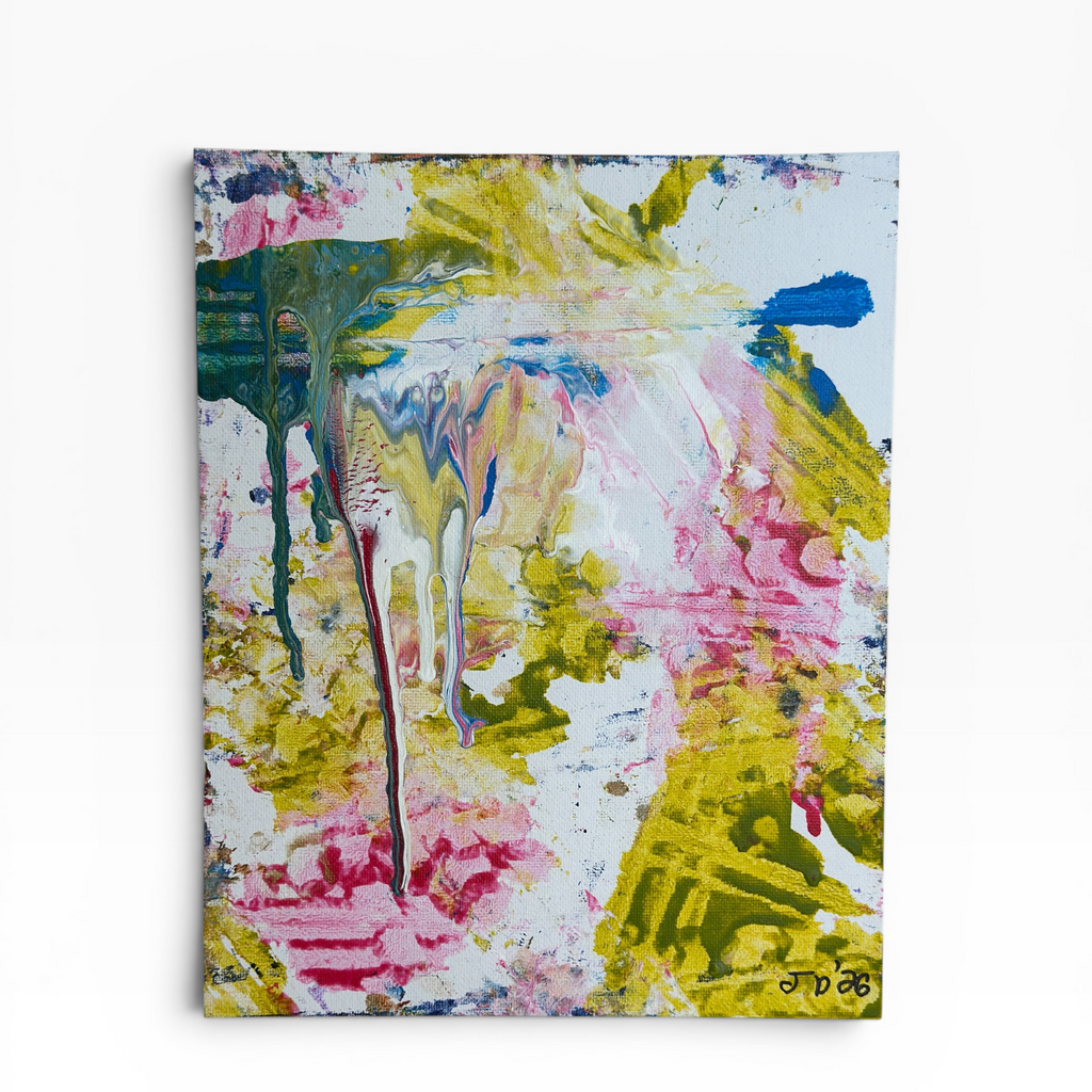 Whimsical Spring - original abstract painting by Jonah Dillon