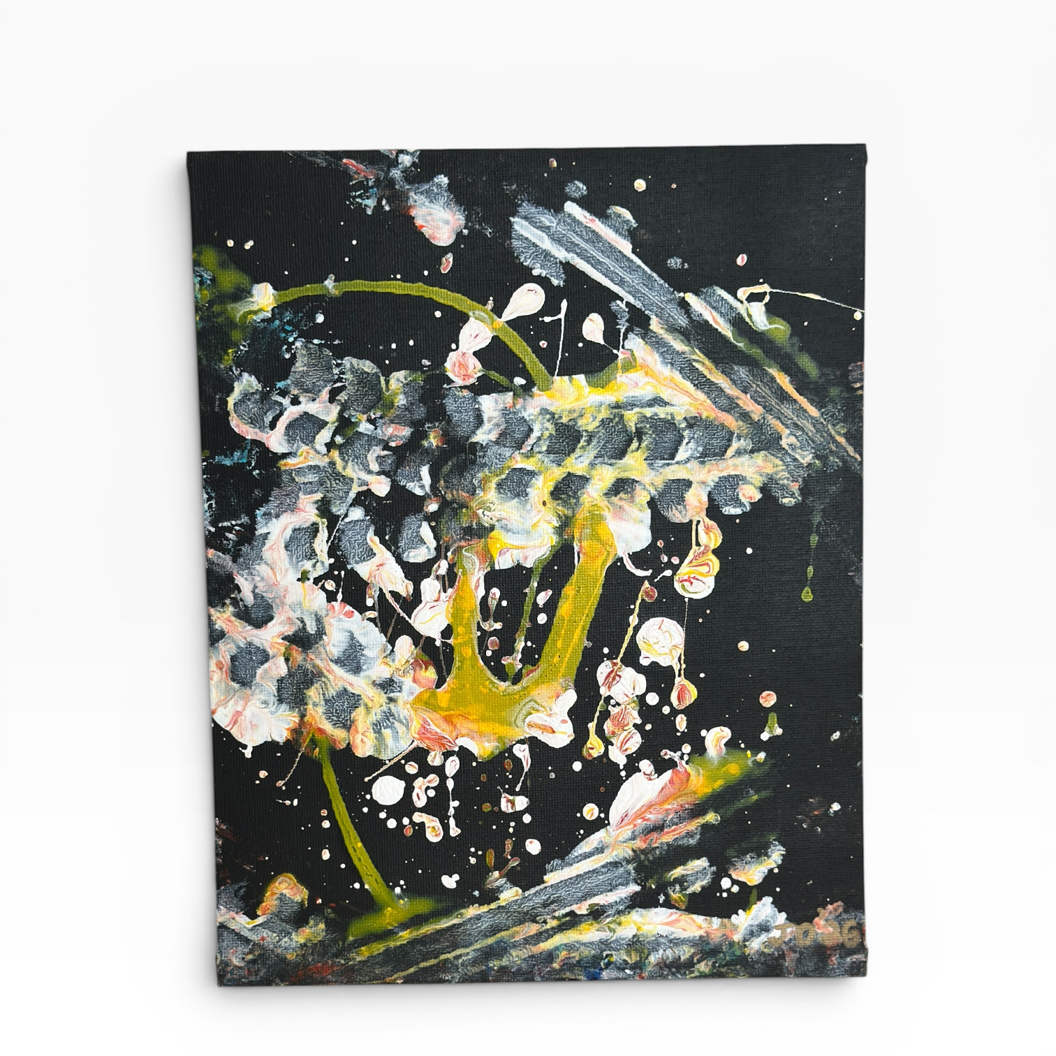 Geothermal flare - original abstract painting by Jonah Dillon