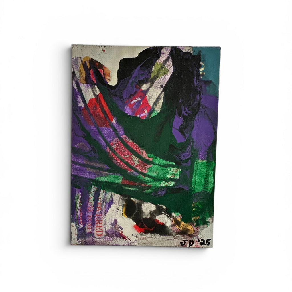 Cardboard collage #2 - original mixed-media collage by Jonah Dillon