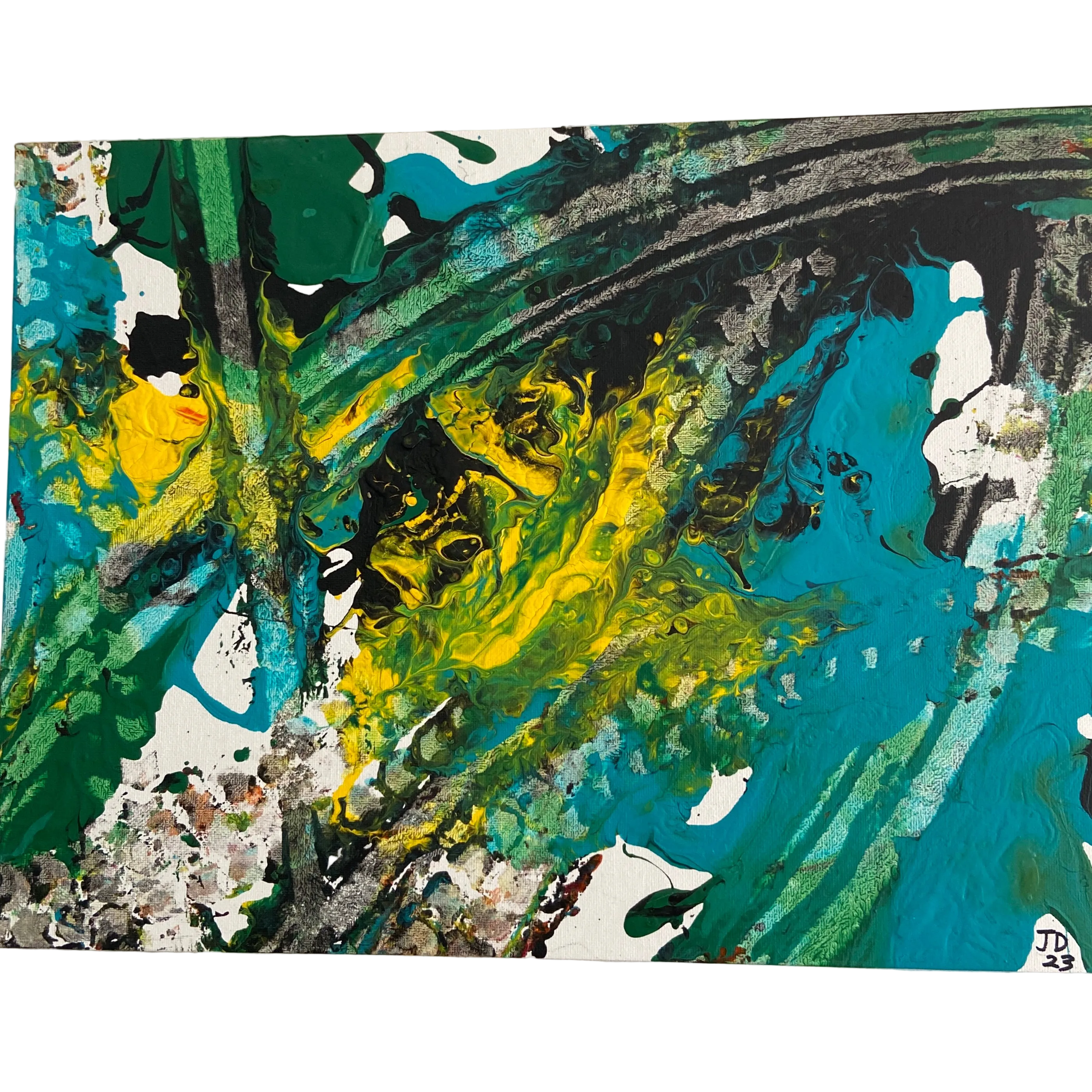 Hiden Faces - original abstract painting by Jonah Dillon
