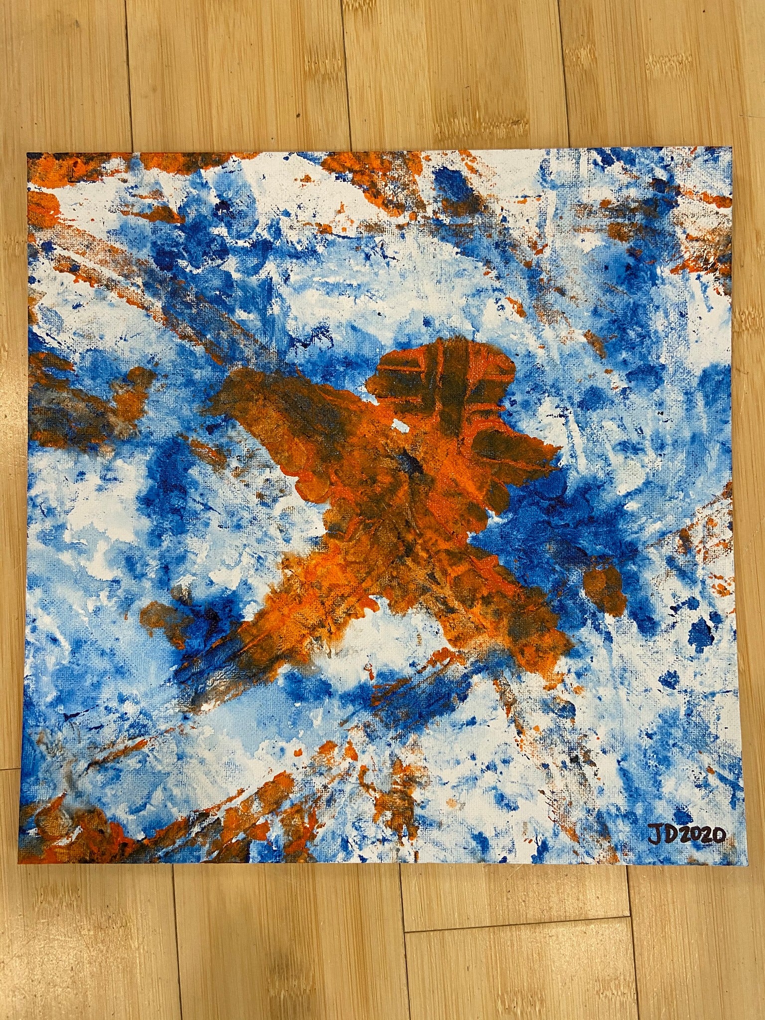 Orange X with Blue image 0